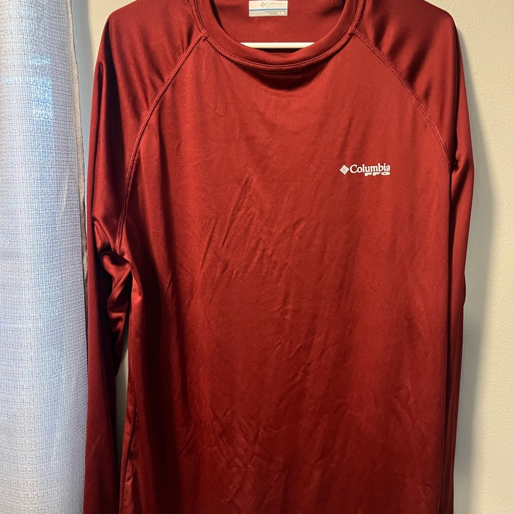 Columbia Deep Red Performance Shirt
